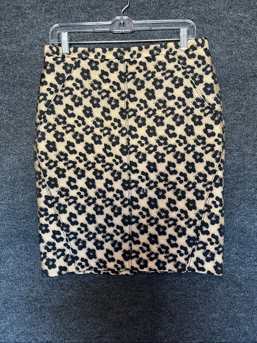 Ann Taylor Leopard Print Pencil Skirt